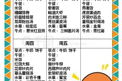 【木香文韵·美食】第三 周食谱